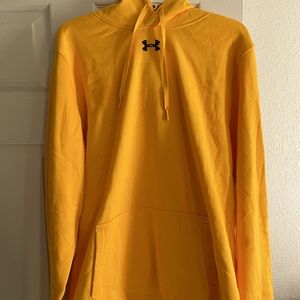 Yellow Under Armour ColdGear Pullover Sweater